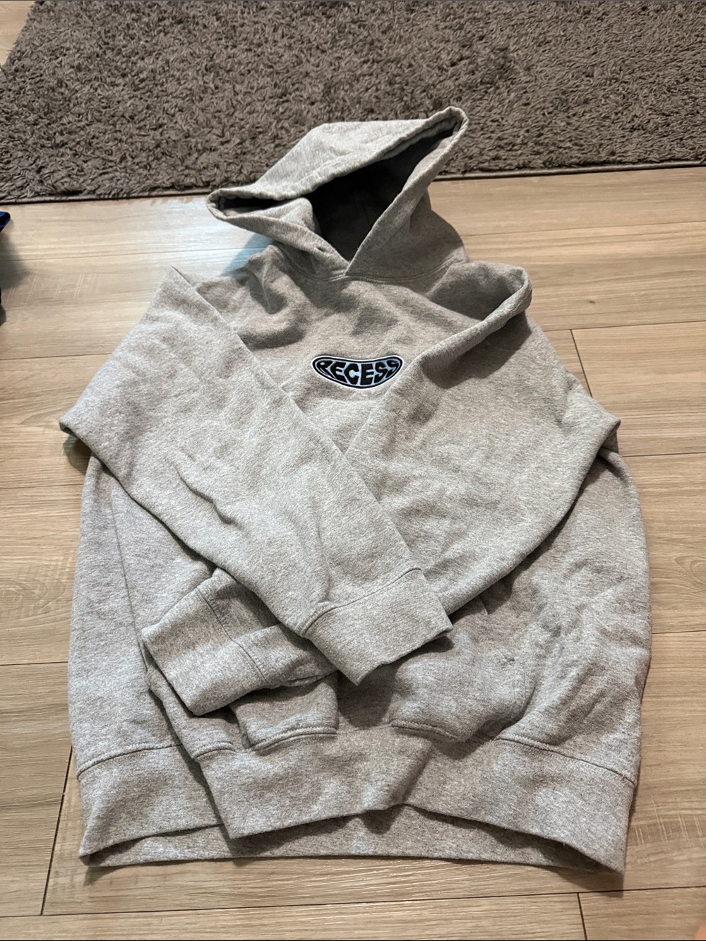 Men's Gray Hoodie Recess skate/snowboarding brand